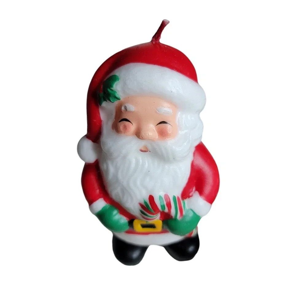 Big Christmas Candle Lot 9 New Santa Nutcracker Poinsettia Topiary Mrs. Claus